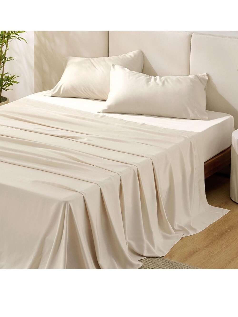 Bedsure California King Cooling Sheet Rayon Derived from Bamboo Cal King